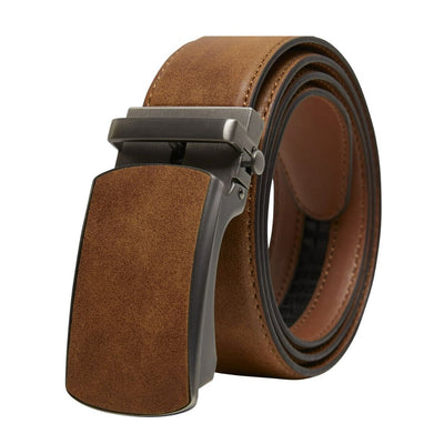 Mekri Classic Brown Leather Belt Stylish and Durable