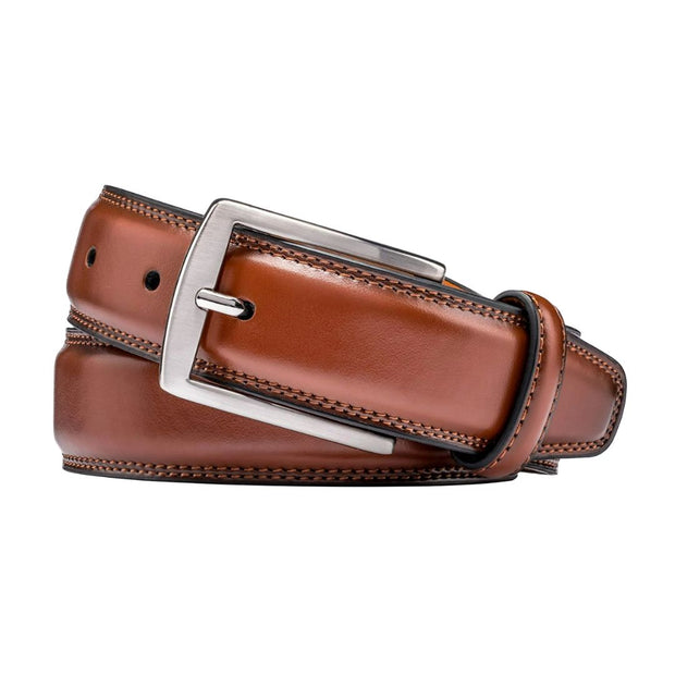 Mekri Elegant Brown Leather Belt Classic and Refined