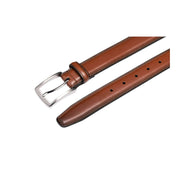 Mekri Elegant Brown Leather Belt Classic and Refined